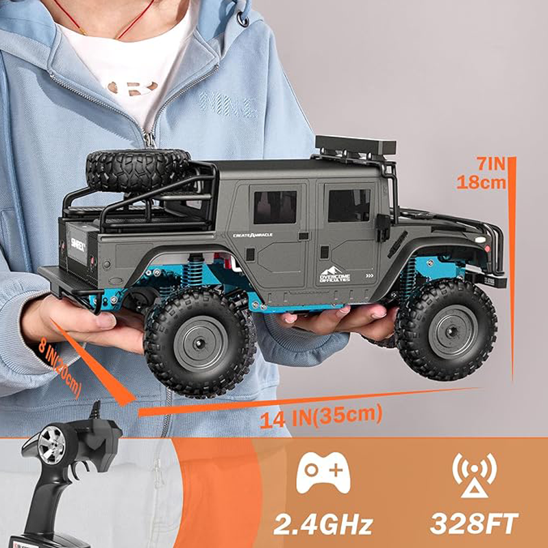 1:12 Hummer 2.4GHz All-Terrain Remote Control Waterproof Climbing Vehicle - JJY20