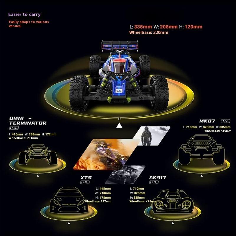 1:12 scale, 90 km/h brushless rally desert racing car - LLN01