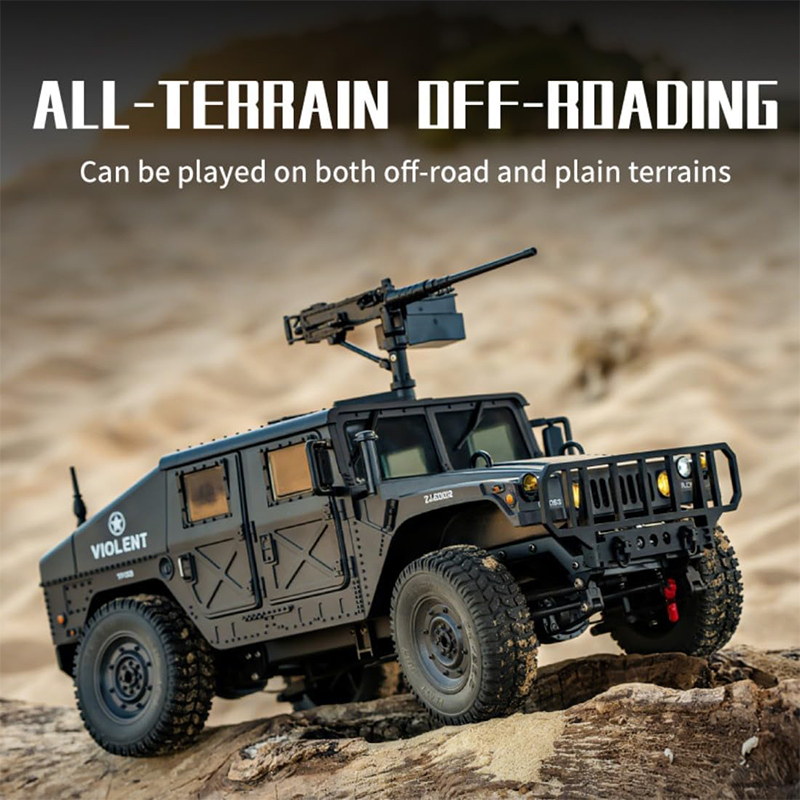 1:14 Alloy Climbing Military Remote Control Truck-JJY32