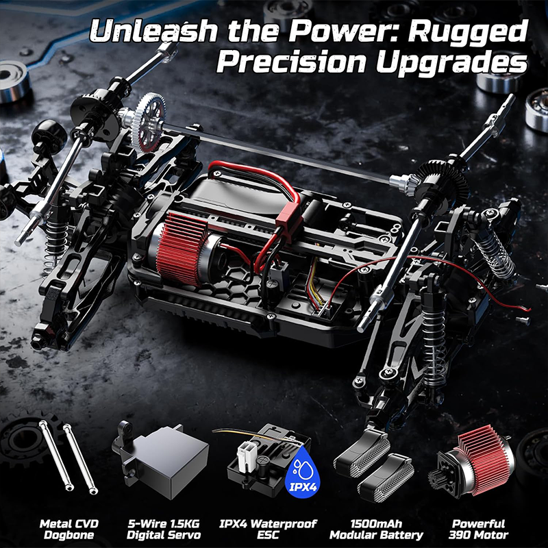 1:12 Off-road short-haul truck with a top speed of 45 km/h