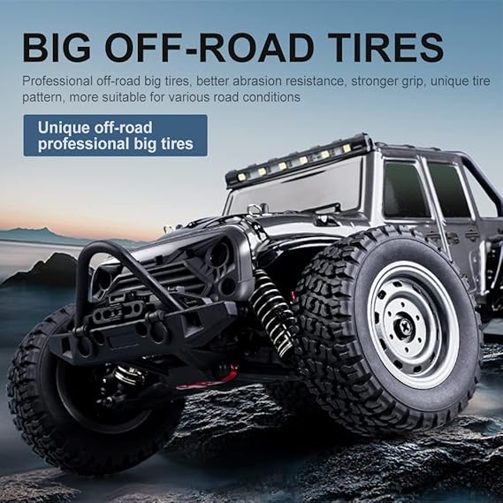 1:16 scale 4WD all-terrain remote control jeep, top speed 38 km/h - JJY26