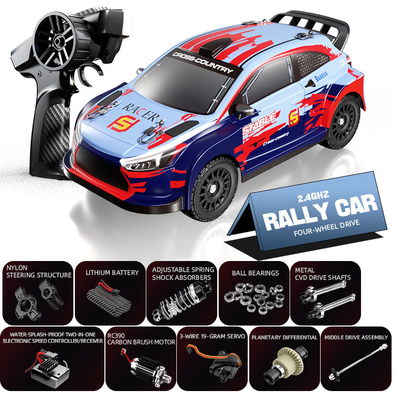 Full-Scale 4WD Rally Car Carbon Brush Racing Drift Kit - JJY17