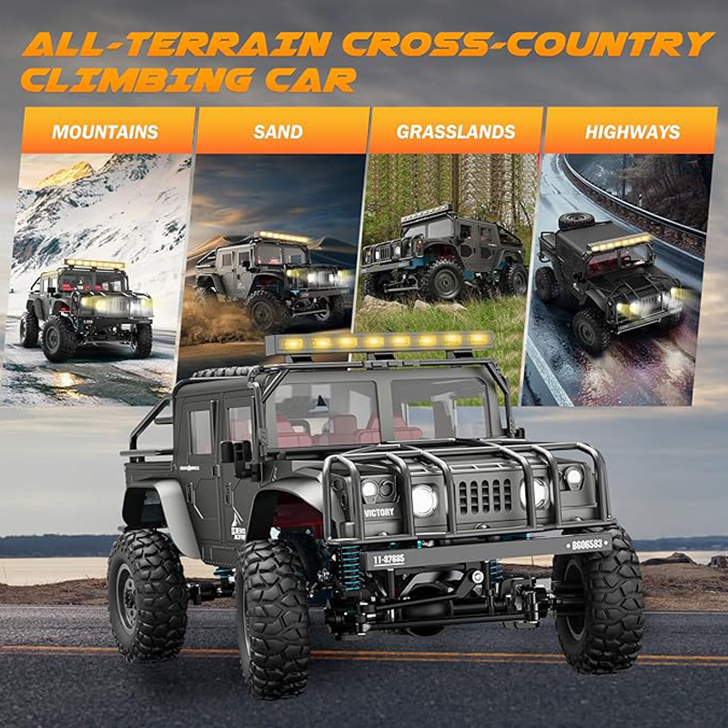 1:12 Hummer 2.4GHz All-Terrain Remote Control Waterproof Climbing Vehicle - JJY20