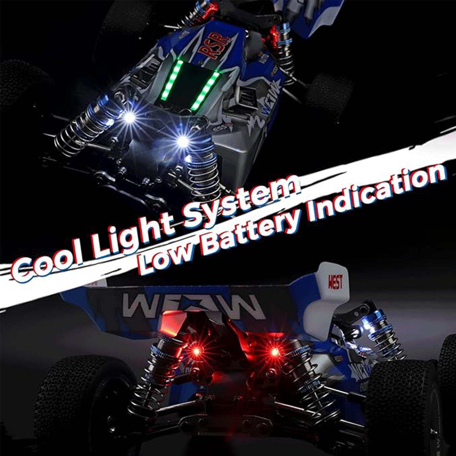 1/14 scale off-road high-speed remote control car, 43 mph - WLY19
