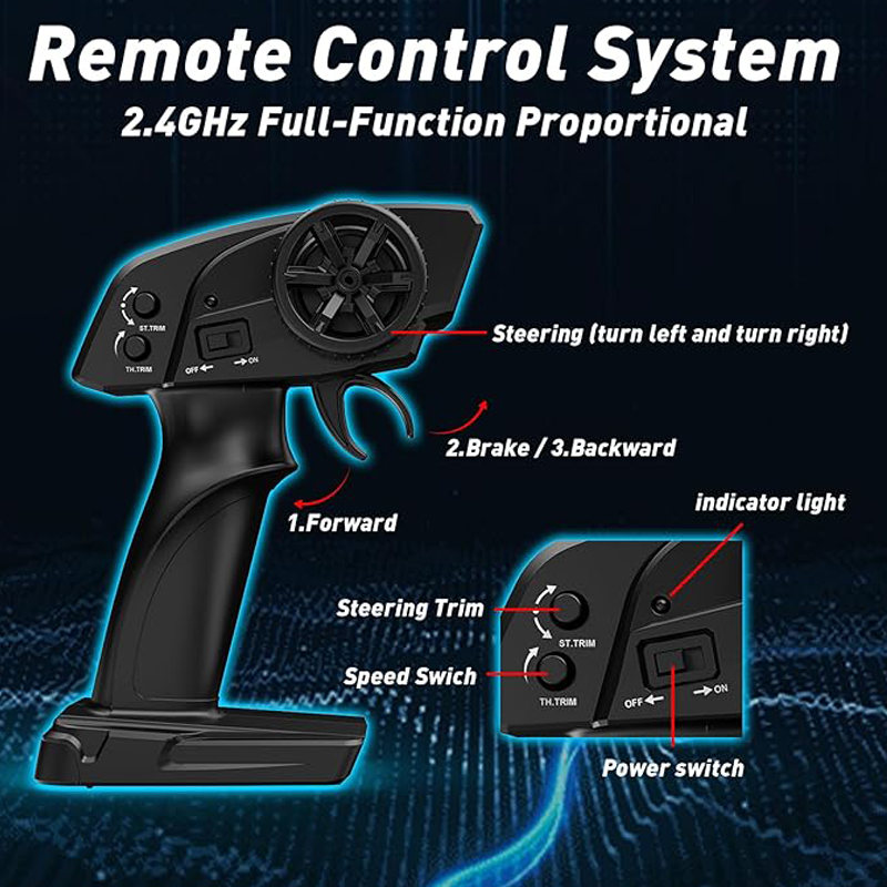 1/18 scale RC off-road truck, IPX4 waterproof 40KM/H