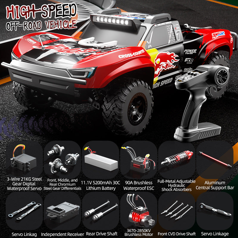 1:10 High-Speed Trophy Off-Road Brushless Short-Distance Monster Truck-JJY2