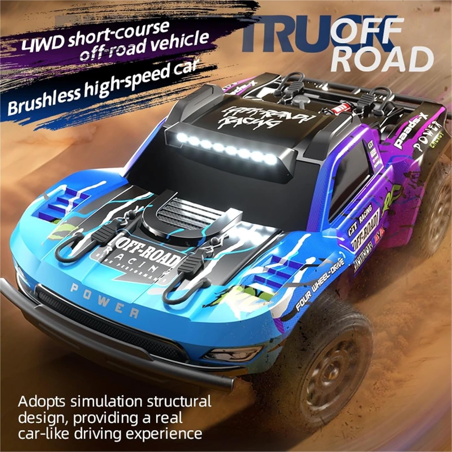 1/10 RTR remote-controlled brushless pickup truck, 40 km/h - JJY4