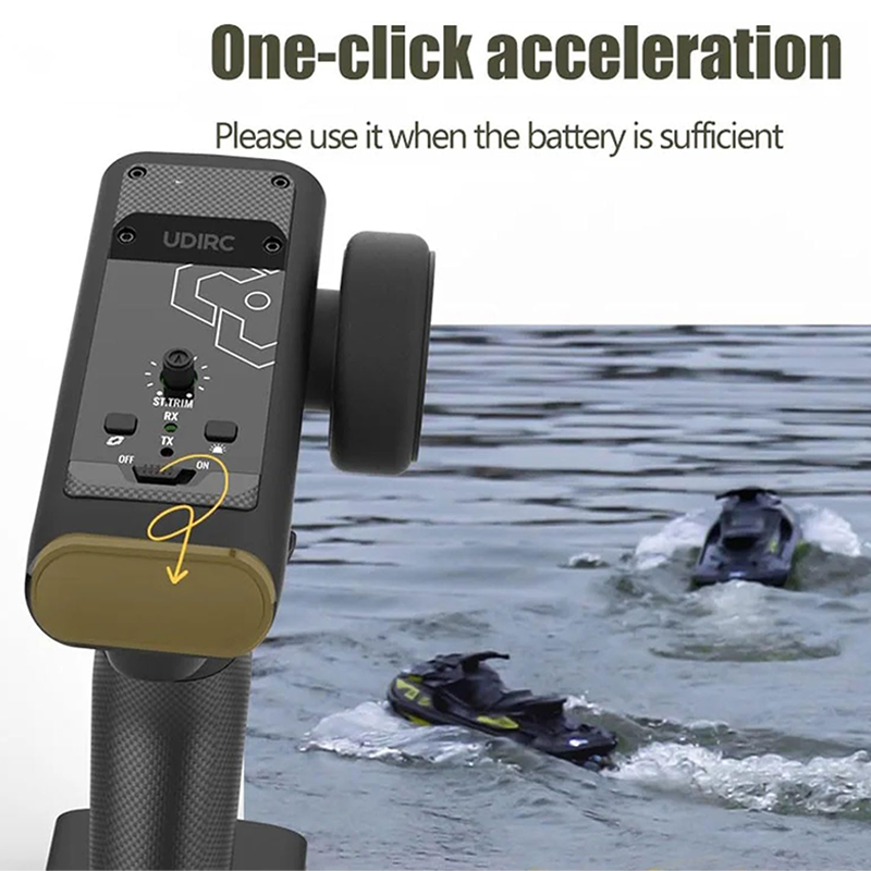 2.4GHz brushless remote-controlled turbojet motorboat, 25 km/h