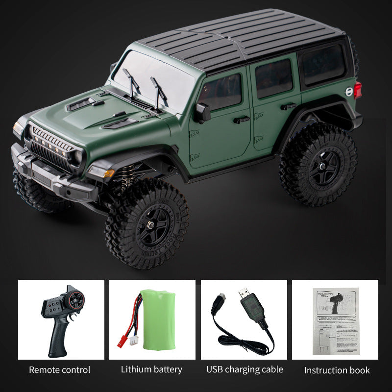 1:18 Jeep Wrangler 4WD All-Terrain LED Off-Road Crawler - JJY11