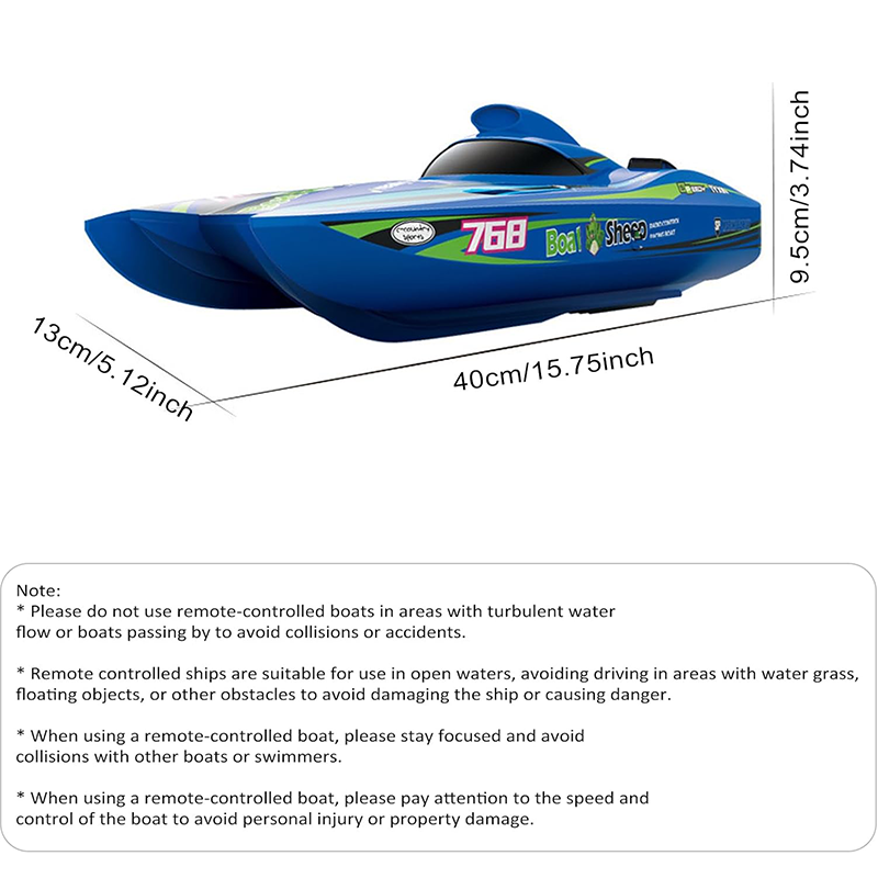 2.4GHz brushless turbojet speedboat, 30km/h