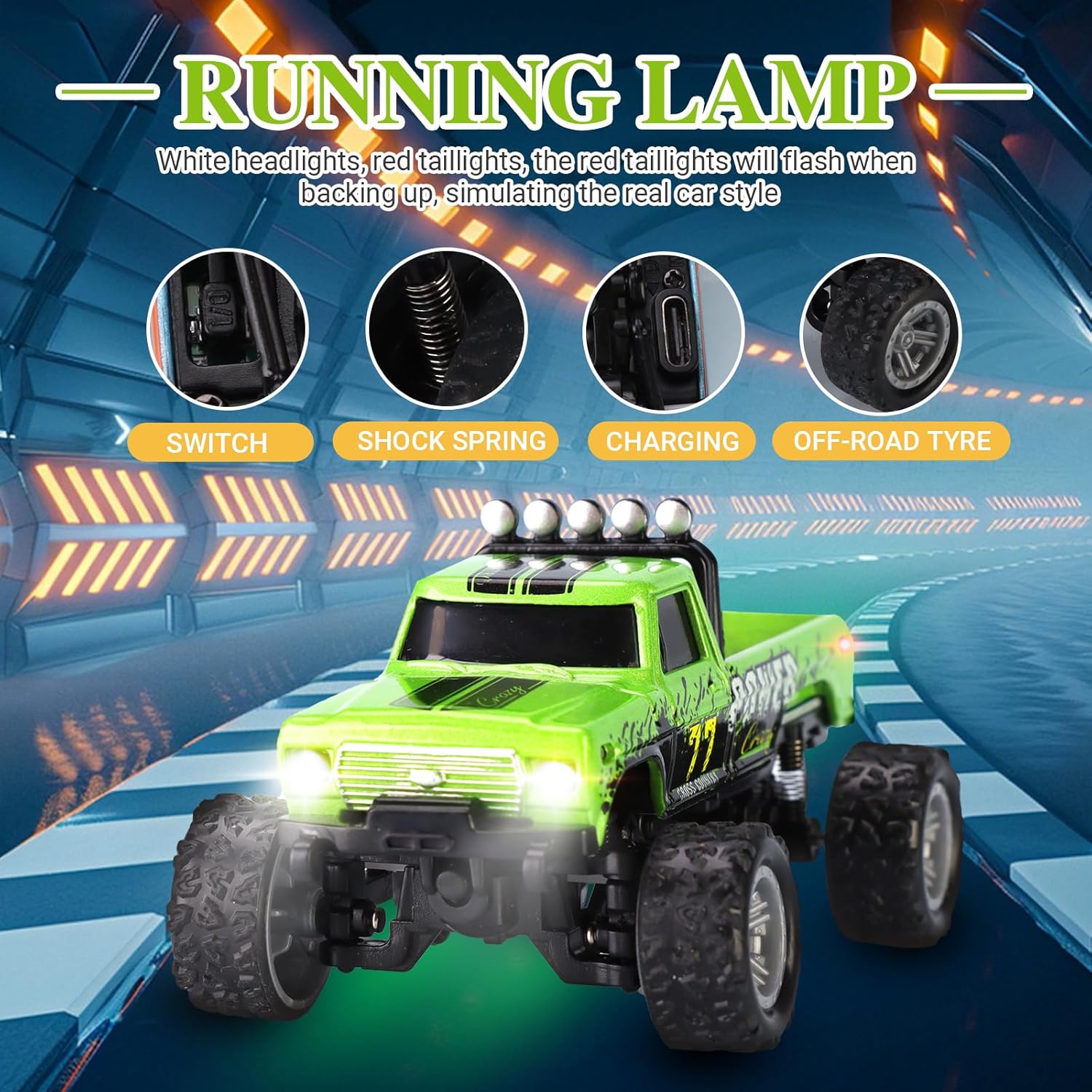 1:64 scale remote control monster truck - TCY02