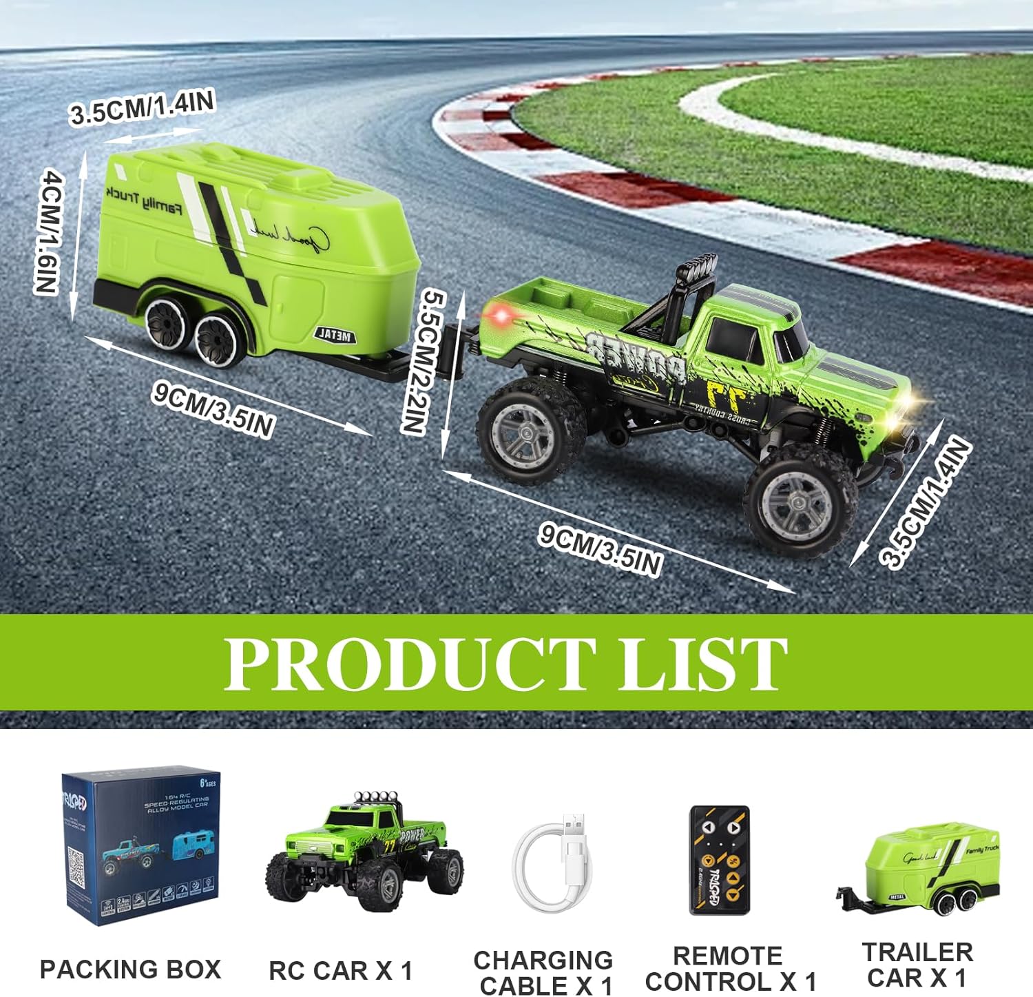 1:64 scale remote control monster truck - TCY02