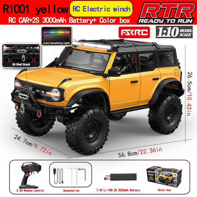 1/10 scale winch metal driveshaft remote control climbing car - SGY8