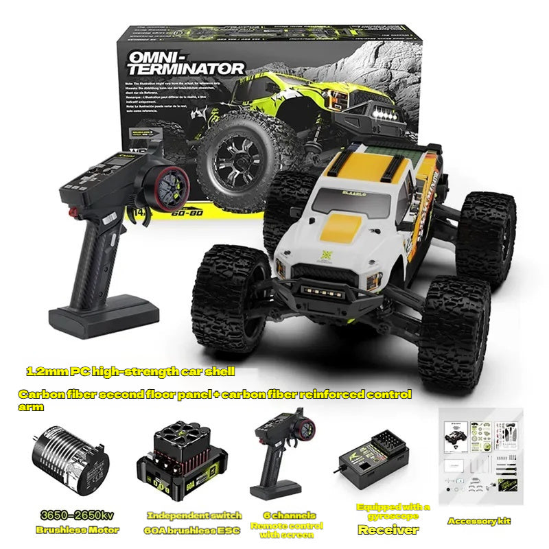 1/10 scale carbon fiber brushless off-road monster truck - LLN03