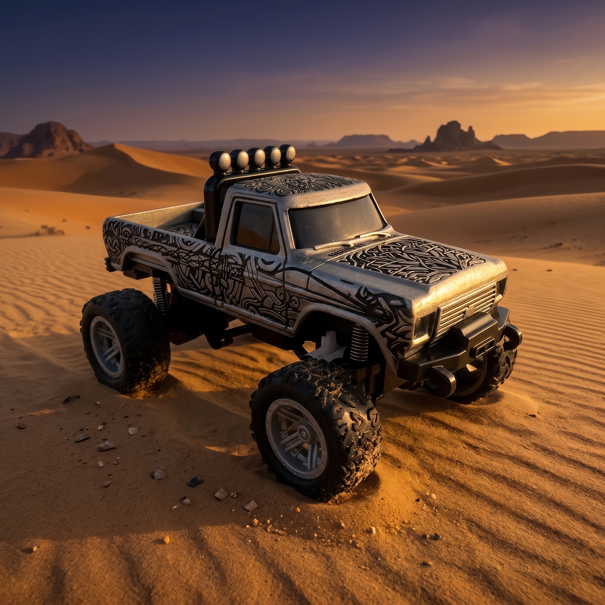 1/64 Scale Viking Figure Alloy RC Vehicle - TC02