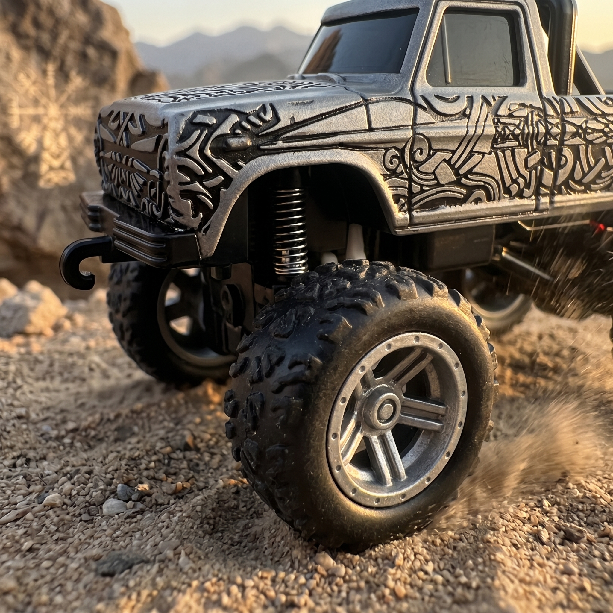 1/64 Scale Viking Figure Alloy RC Vehicle - TC02