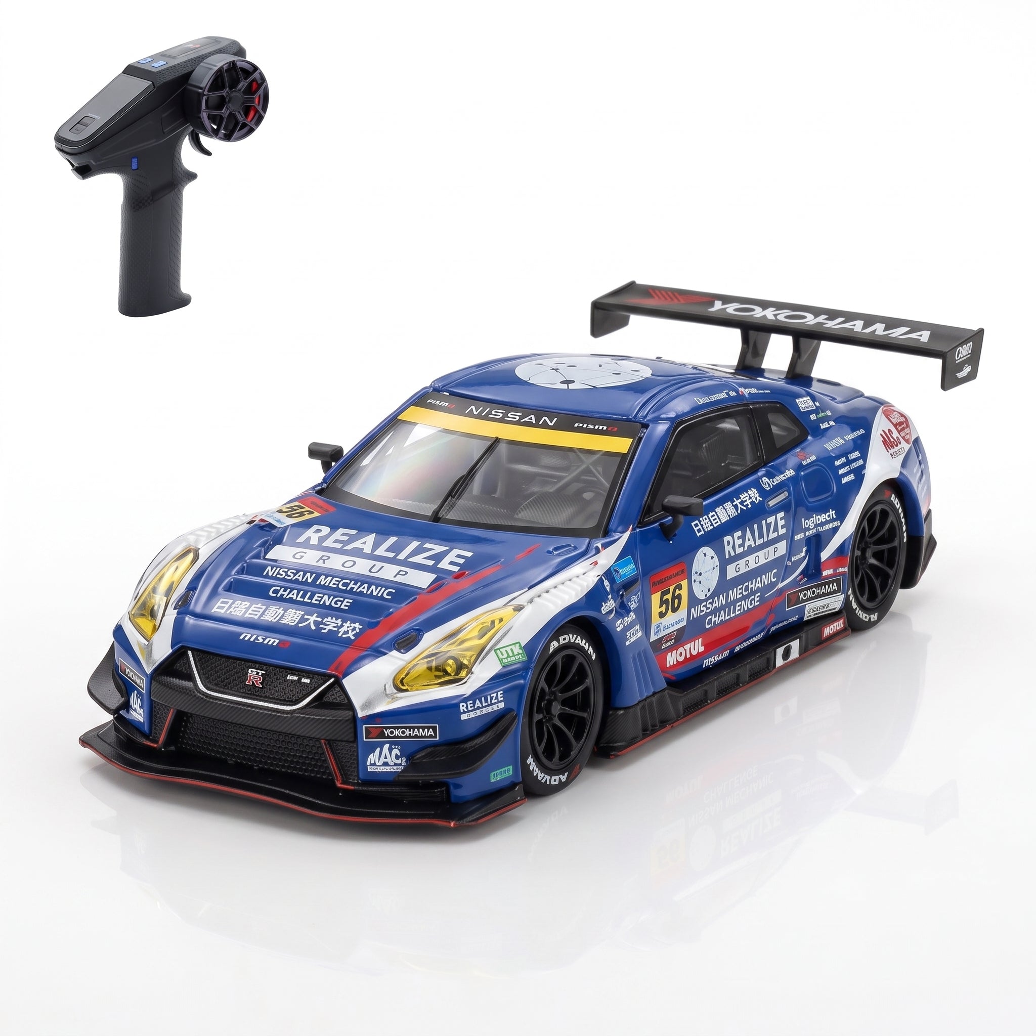 1/64 Scale  GTR GT3 Modified RC Car (Nihon Automobile College Livery) - CM02